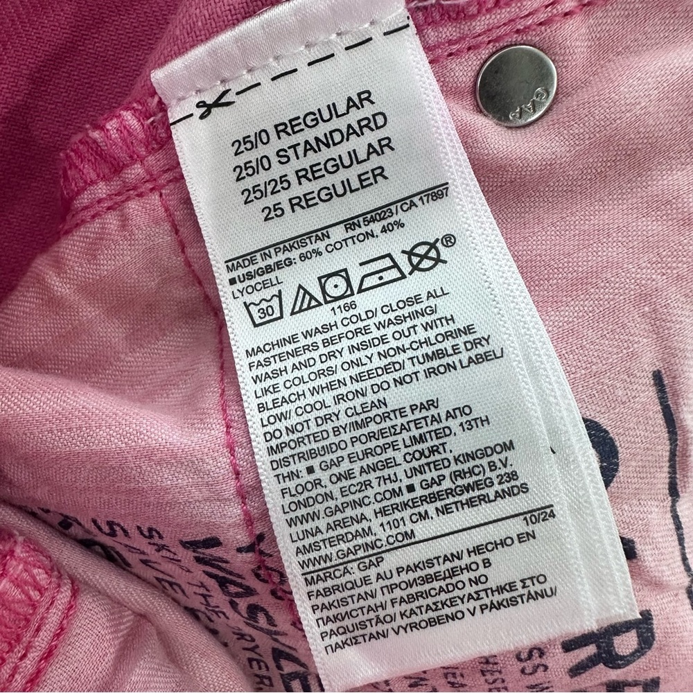 GAP Pink Wide Leg Flare Jeans - Picture 6 of 7